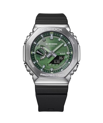 Casio G-Shock Green Steel CasiOak GBM2100A-1A3 Bluetooth Solar Watch en ligne des produits 