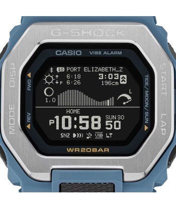 Casio G-SHOCK G-LIDE GBX100-2A Blue Neutral Surf Surfer Men's Tide Watch Paris Déstockage Promo