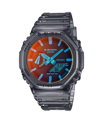 Casio G-Shock CasiOak Beach Time Lapse Orange Watch GA2100TLS-8A votre