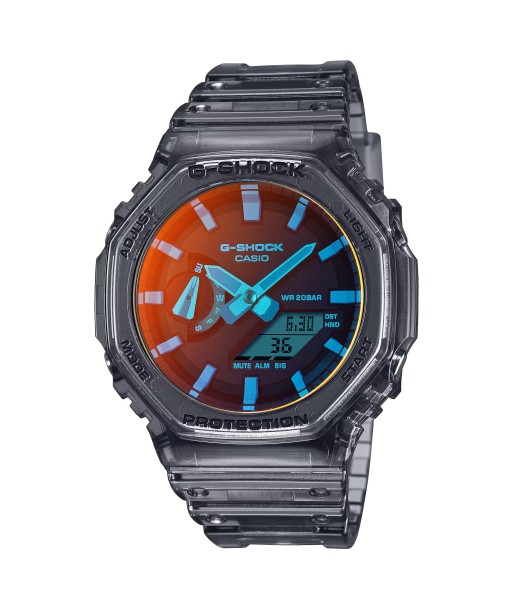 Casio G-Shock CasiOak Beach Time Lapse Orange Watch GA2100TLS-8A votre