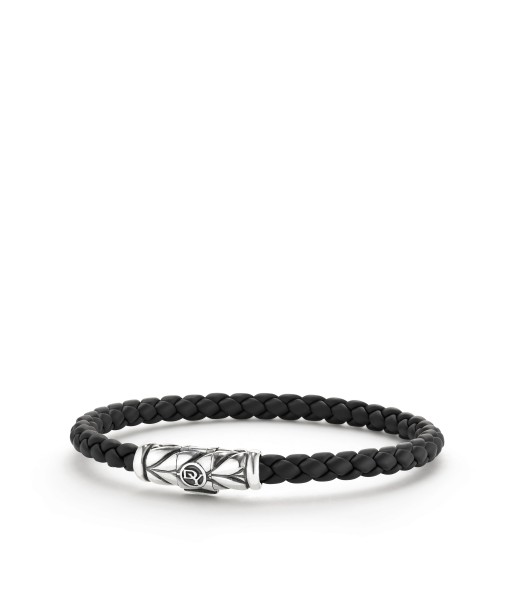 David Yurman Men's Chevron Bracelet in Black 6mm Découvrez la collection