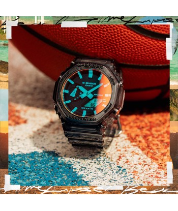 Casio G-Shock CasiOak Beach Time Lapse Orange Watch GA2100TLS-8A votre