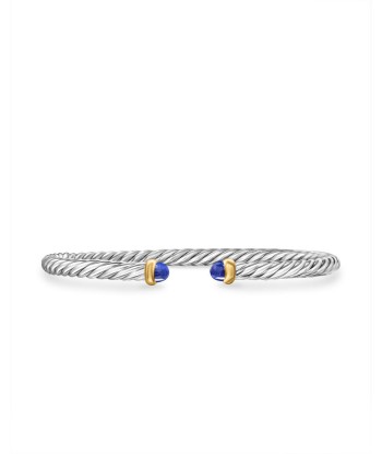 David Yurman Cable Flex Bracelet in Sterling Silver with 14K Yellow Gold, 4mm du meilleur 