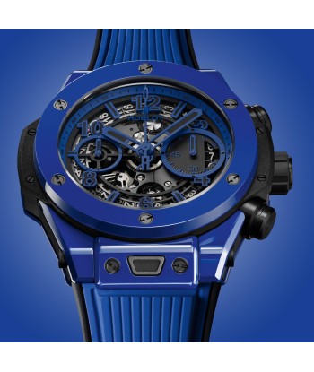 Pre-Owned Hublot Blue Magic Big Bang Unico Chronograph 42mm Ceramic Watch Economisez 