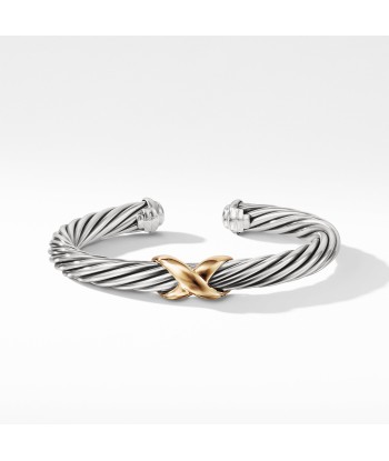 David Yurman Cable X Bracelet with Gold 7MM Pour