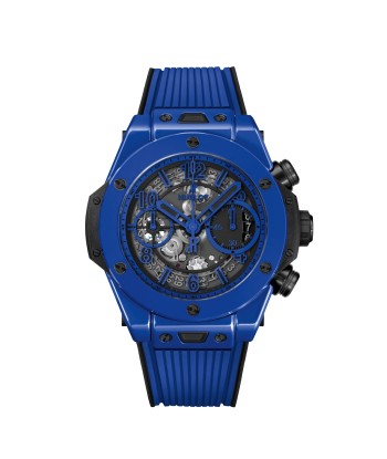 Pre-Owned Hublot Blue Magic Big Bang Unico Chronograph 42mm Ceramic Watch Economisez 