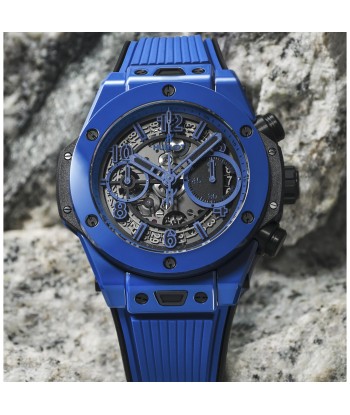 Pre-Owned Hublot Blue Magic Big Bang Unico Chronograph 42mm Ceramic Watch Economisez 