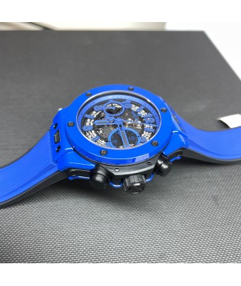 Pre-Owned Hublot Blue Magic Big Bang Unico Chronograph 42mm Ceramic Watch Economisez 