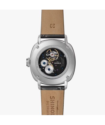 Shinola 39mm The Mechanic Watch Black Dial Original Orange S0120235328 Voir les baskets