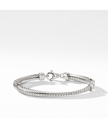 David Yurman Crossover Bracelet with Diamonds Comparez plus de prix