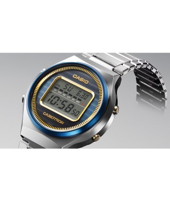 Casio Casiotron 50th Anniversary Bluetooth Solar Watch TRN50SS-2A Blue Gold outlet