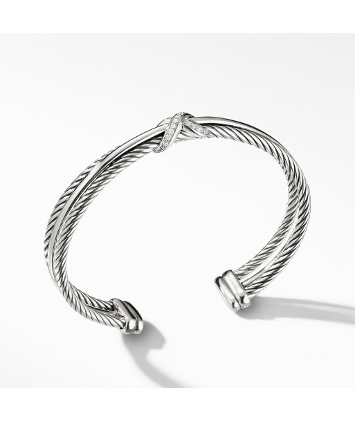 David Yurman Crossover X Bracelet with Diamonds 7MM chez Cornerstreet bien 