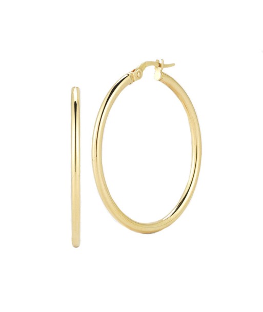 Roberto Coin 18k Yellow Gold 35MM Round Hoop Earrings Pre-owned meilleur choix