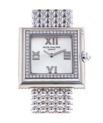 Pre-Owned Patek Philippe Gondolo Square Diamond 18K White Gold Watch pour bénéficier 