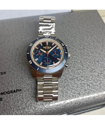 Shinola Mooncraft Monster Apollo 11 Sea Blue Chrono 43mm Watch Limited Comparez plus de prix