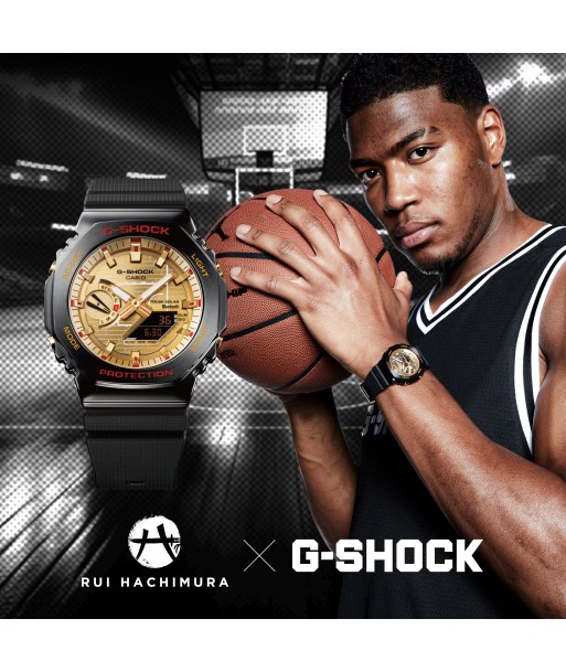 Casio G-Shock Rui Hachimura 2024 CasiOak Stainless Gold Watch GBM2100RH-1A en ligne des produits 