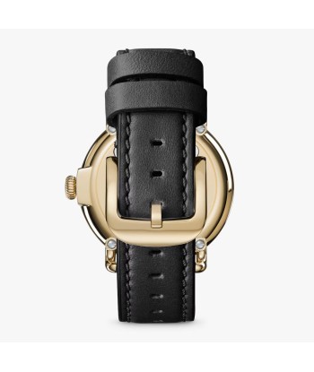 Shinola 41MM Runwell Black Mother of Pearl Dial Gold PVD Case Watch S0120292980 des créatures d'habitude