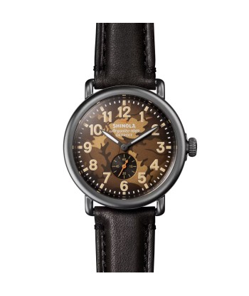 Shinola 41MM Runwell Brown Oak Leaf Camo Watch S0120291083 français