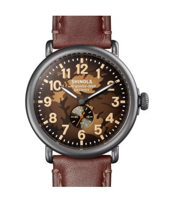 Shinola 47MM Runwell Brown Oak Leaf Camo Watch S0120291086 Faites des économies