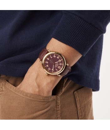 Shinola 47MM Runwell Oxblood Maroon Red Watch S0120291088 À commander