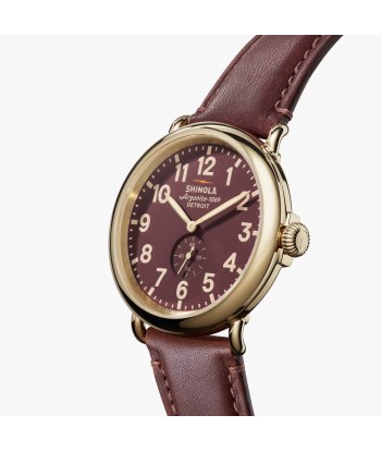 Shinola 47MM Runwell Oxblood Maroon Red Watch S0120291088 À commander