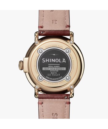 Shinola 47MM Runwell Oxblood Maroon Red Watch S0120291088 À commander