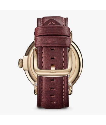 Shinola 47MM Runwell Oxblood Maroon Red Watch S0120291088 À commander