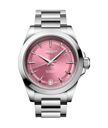 Longines Conquest Pink Women's Watch L3.430.4.99.6 34mm la colonne vertébrale