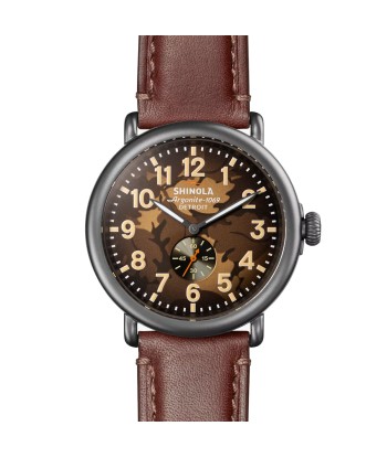 Shinola 47MM Runwell Brown Oak Leaf Camo Watch S0120291086 Faites des économies