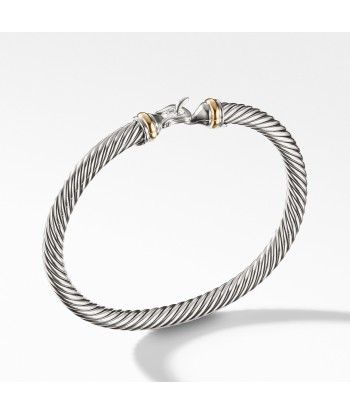 David Yurman Buckle Cable Bracelet with Gold 5mm prix