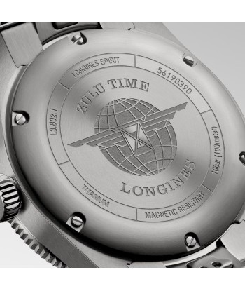 Longines Spirit Zulu Time Titanium GMT L3.802.1.53.6 39.00mm Dans la société mordern