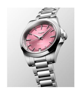 Longines Conquest Pink Women's Watch L3.430.4.99.6 34mm la colonne vertébrale