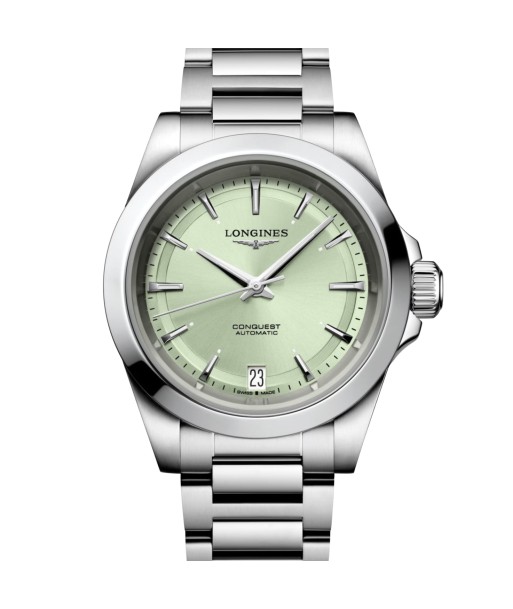 Longines Conquest Green Women's Watch L3.430.4.02.6 34mm Voir les baskets