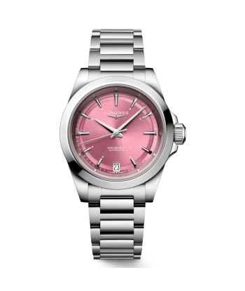 Longines Conquest Pink Women's Watch L3.430.4.99.6 34mm la colonne vertébrale