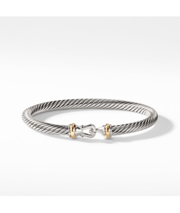 David Yurman Buckle Cable Bracelet with Gold 5mm prix