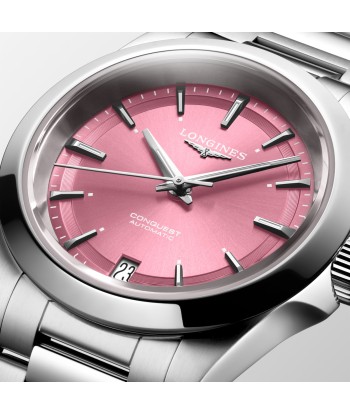 Longines Conquest Pink Women's Watch L3.430.4.99.6 34mm la colonne vertébrale