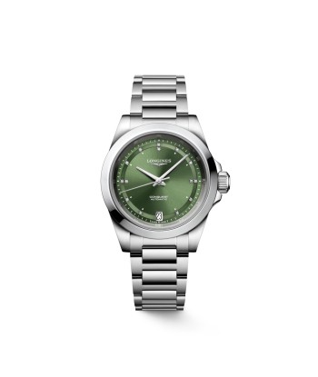 Longines Conquest Diamond Green Women's Watch L3.430.4.07.6 34mm en stock