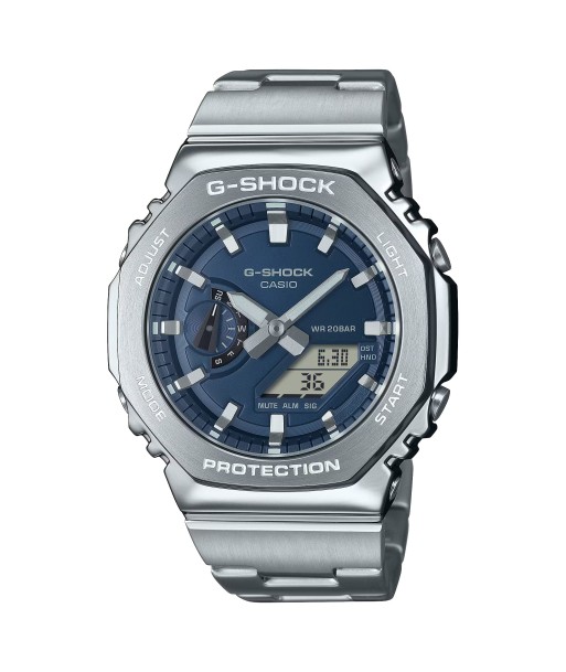 Casio G-Shock Steel GM2110D-2B Navy Blue GM2110 Series Casioak Watch Voir les baskets