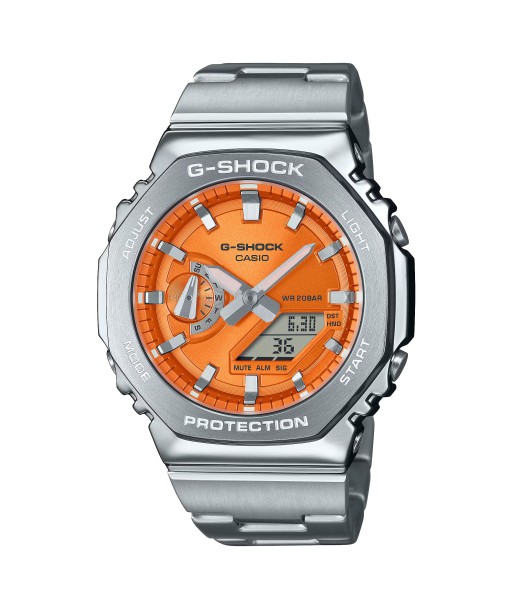 Casio G-Shock Steel GM2110D-4A Orange GM2110 Series Casioak Watch solde