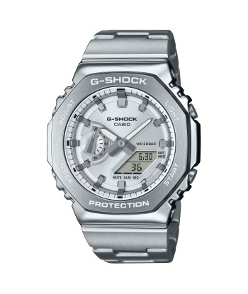 Casio G-Shock Steel GM2110D-7A Silver GM2110 Series Casioak Watch une grave pollution 