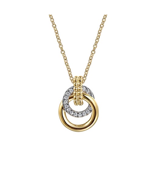 Gabriel 14K White Yellow Gold Bujukan Diamond Pendant Necklace vous aussi creer 