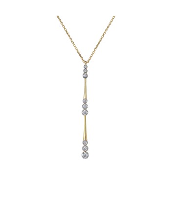 Gabriel 14K Yellow Gold Graduated Diamond Station Drop Y Necklace 2 - 3 jours ouvrés.