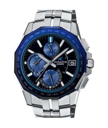 Casio Oceanus Manta Sapphire Blue OCWS6000-1A Titanium Watch en stock