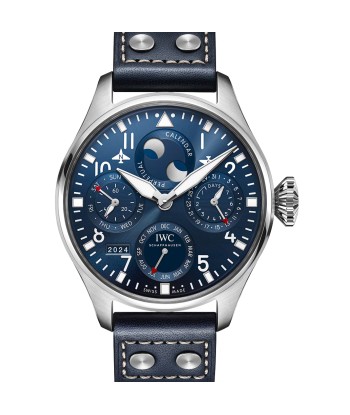 Pre-Owned IWC IW503605 Blue Big Pilot’s Watch Perpetual Calendar Jusqu'à 80% De Réduction