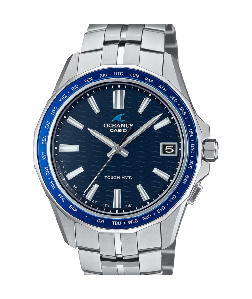 Casio Oceanus Manta Sapphire Blue OCWS400-2A Titanium Watch offre 