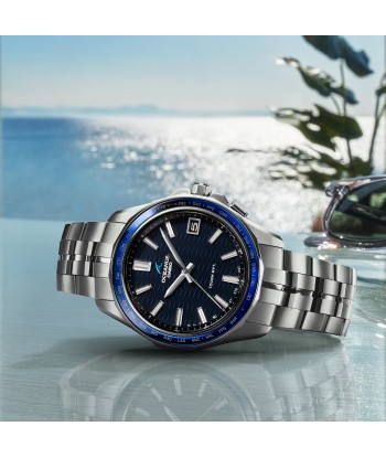 Casio Oceanus Manta Sapphire Blue OCWS400-2A Titanium Watch offre 