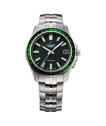 Casio Oceanus Manta Sapphire Green OCWS400-3A Titanium Watch en linge