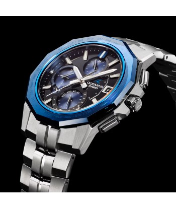 Casio Oceanus Manta Sapphire Blue OCWS6000-1A Titanium Watch en stock