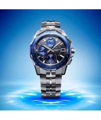 Casio Oceanus Manta Sapphire Blue OCWS6000-1A Titanium Watch en stock