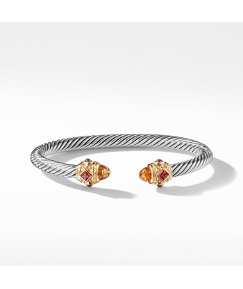 Renaissance Bracelet with Citrine, Rhodalite Garnet and 14K Gold soldes